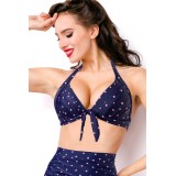 Retro-Bikini Top blau - AT15222