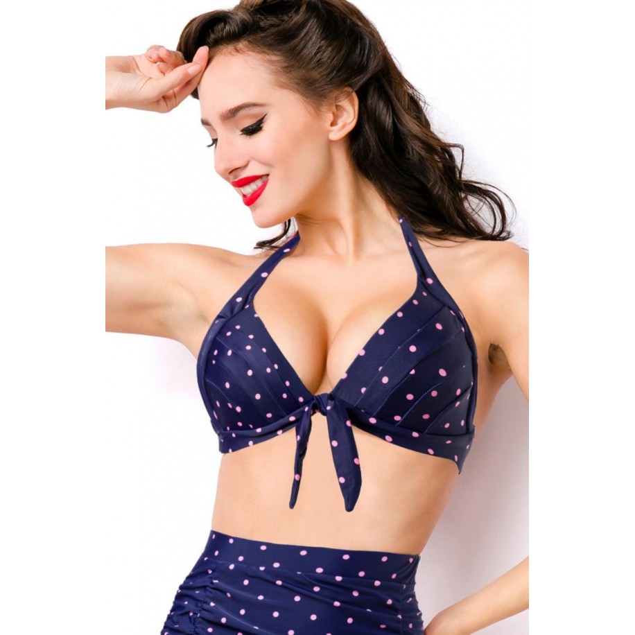 Retro-Bikini Top blau - AT15222