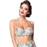 Vintage Bikinioberteil blau/pink/grün - AT50114