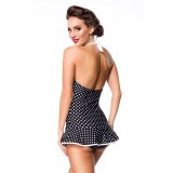 Vintage Swimdress schwarz/weiß - AT50112