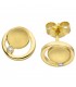 Ohrstecker 585 Gold Gelbgold 2 Diamanten Brillanten Ohrringe Diamantohrstecker - Bild 1