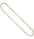 Halskette Kette 585 Gold Gelbgold teil matt 50 cm Goldkette Karabiner - Bild 2