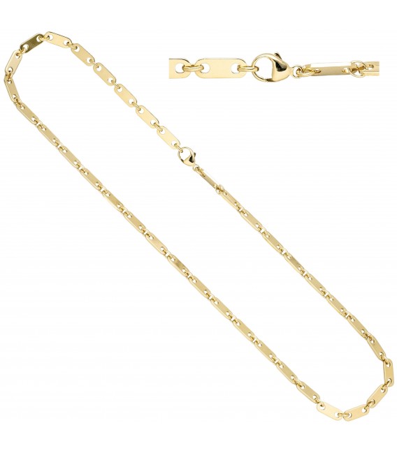 Halskette Kette 585 Gold Gelbgold 50 cm Goldkette Karabiner - Bild 1