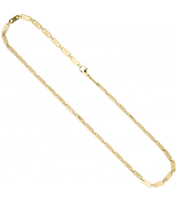 Halskette Kette 585 Gold Gelbgold 50 cm Goldkette Karabiner - Bild 2