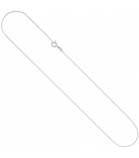9 mm 40 cm Kette Halskette  Weißgoldkette - Bild 1