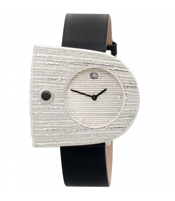 ARS Damen-Armbanduhr Quarz Analog 925 Sterling Silber Lederband Mineralglas - Bild 1