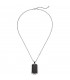 Collier Kette mit Anhänger Edelstahl schwarz beschichtet 55 cm Halskette - Bild 1