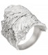 Damen Ring Pfefferminzblatt Pfefferminz 925 Sterling Silber Silberring breit - Bild 1