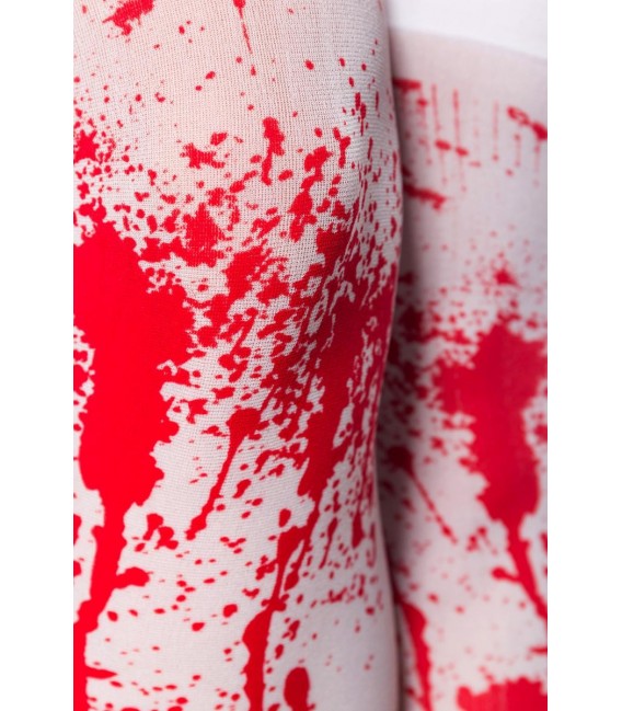 Blut-Stockings weiß/rot - AT14374 - Bild 4
