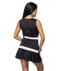 Kleid schwarz/weiß - AT14222