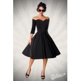 Belsira Premium Vintage Swing-Kleid schwarz - AT50122