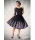 Belsira Premium besticktes Swing-Kleid schwarz - AT50126