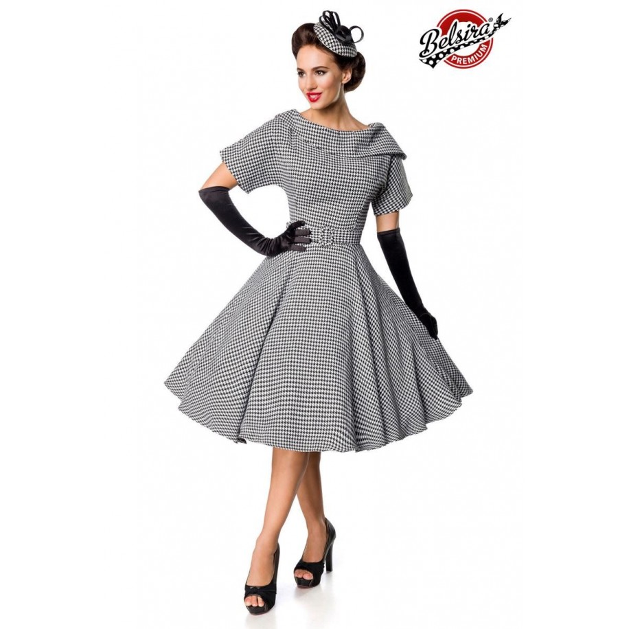 Premium Vintage Swingkleid grau - AT50150 - Bild 1