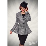 Belsira Premium Vintageblazer schwarz/weiß - AT50128 - Bild 7