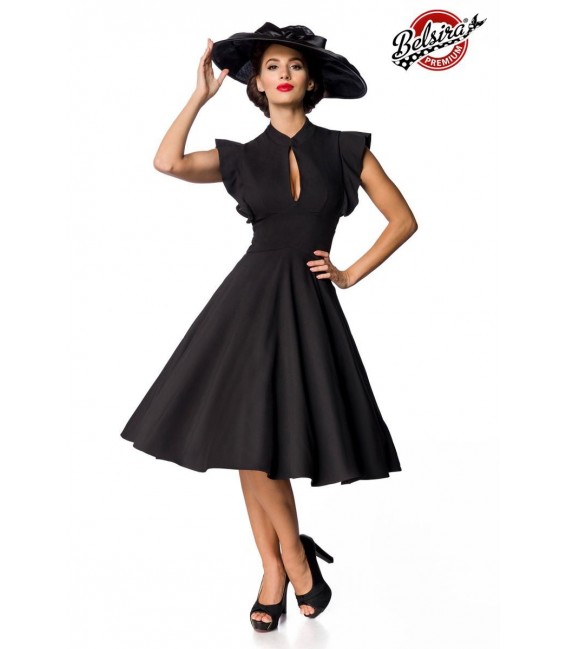 Belsira Premium Vintage-Kleid schwarz - AT50152 - Bild 1