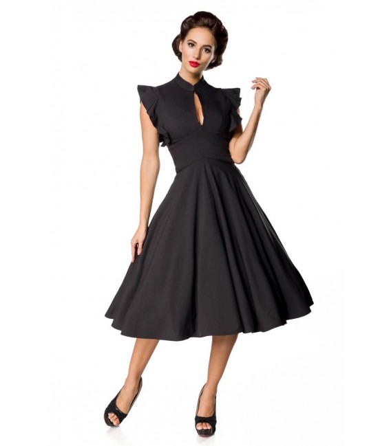 Belsira Premium Vintage-Kleid schwarz - AT50152 - Bild 2