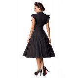 Belsira Premium Vintage-Kleid schwarz - AT50152 - Bild 3