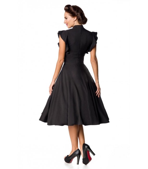 Belsira Premium Vintage-Kleid schwarz - AT50152 - Bild 3
