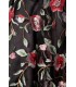 Retro Blumenkleid schwarz/rosa - AT50176 - Bild 5