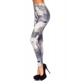 Leggings mit Print schwarz/grau/weiß - AT14154 - Bild 2