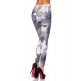 Leggings mit Print schwarz/grau/weiß - AT14154 - Bild 3