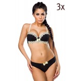 BH-Set im 3er Pack schwarz/beige - AT14360 - Bild 1