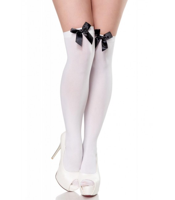 Stockings mit Satinschleife weiß - AT15162 - Bild 2