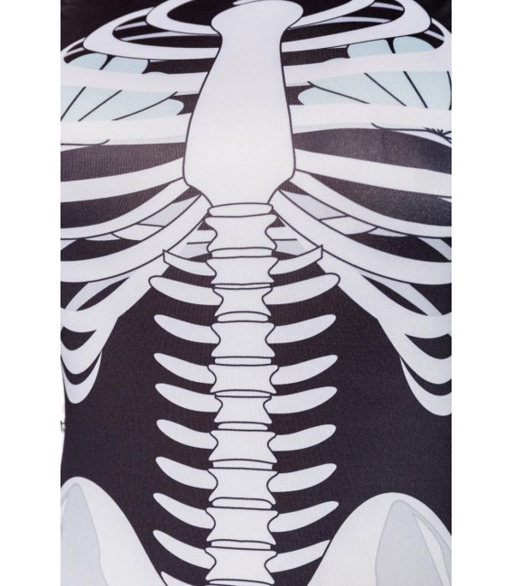 Skelett Meerjungfrau schwarz/grau/weiß - AT15238 - Bild 3