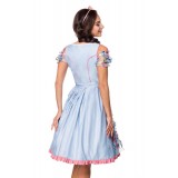 Romantisches Dirndl inkl. Spitzenbluse blau/rosa/weiß - AT70050 - Bild 3