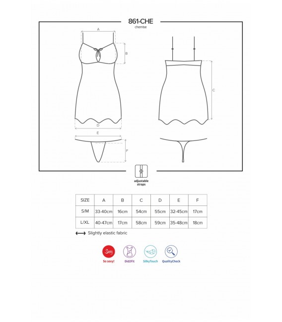 OB 861-CHE-5 chemise & thong - Bild 7