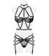 3-teiliges Harness Set von Grey Velvet schwarz - Bild 8