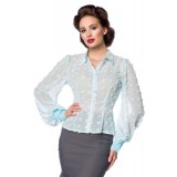 Vintage-Bluse blau - AT50189 - Bild 2