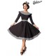 Premium Vintage Swing-Kleid schwarz/weiß - AT50172 - Bild 1