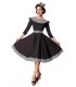 Premium Vintage Swing-Kleid schwarz/weiß - AT50172 - Bild 2