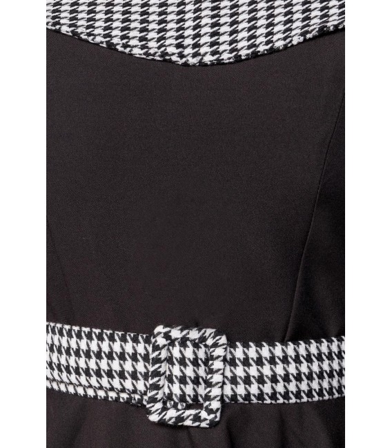 Premium Vintage Swing-Kleid schwarz/weiß - AT50172 - Bild 4