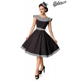 Premium Vintage Swing-Kleid schwarz/weiß - AT50173 - Bild 1