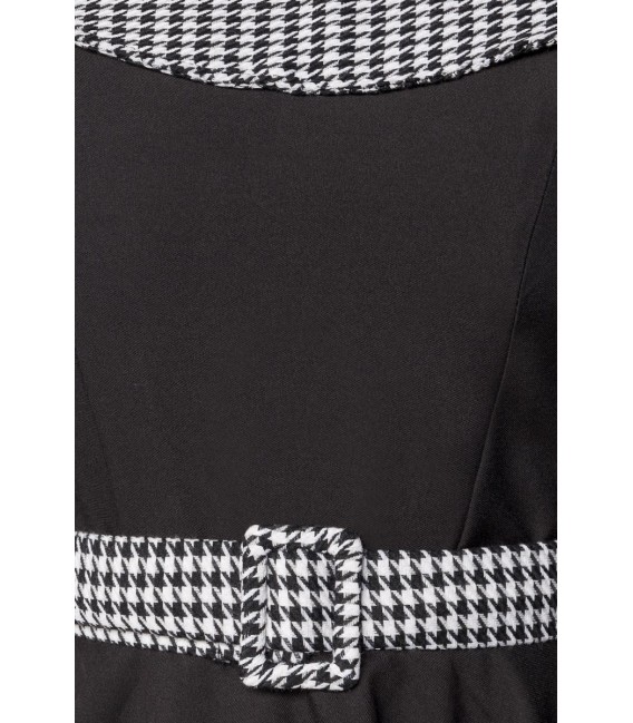 Premium Vintage Swing-Kleid schwarz/weiß - AT50173 - Bild 4