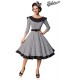 Premium Vintage Swing-Kleid schwarz/weiß - AT50180 - Bild 1