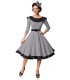 Premium Vintage Swing-Kleid schwarz/weiß - AT50180 - Bild 2