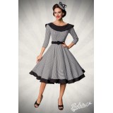 Premium Vintage Swing-Kleid schwarz/weiß - AT50180 - Bild 6