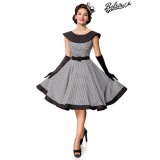 Premium Vintage Swing-Kleid schwarz/weiß - AT50181 - Bild 1