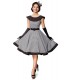 Premium Vintage Swing-Kleid schwarz/weiß - AT50181 - Bild 2