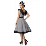 Premium Vintage Swing-Kleid schwarz/weiß - AT50181 - Bild 3