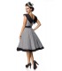 Premium Vintage Swing-Kleid schwarz/weiß - AT50181 - Bild 3