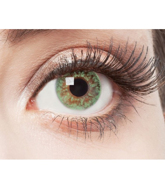 Green Glitter - farbige Kontaktlinsen ohne Stärke Bild 3