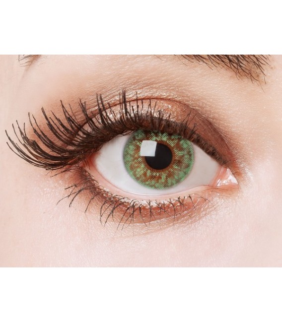 Green Glitter - farbige Kontaktlinsen ohne Stärke Bild 1