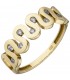 Damen Ring 333 Gold Gelbgold 9 Zirkonia Goldring - Bild 1
