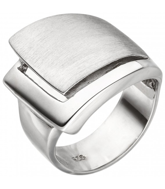 Damen Ring breit 925 Sterling Silber Silberring - Bild 1