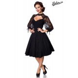 Longsleeve Spitzenkleid schwarz - AT50197 - Bild 1