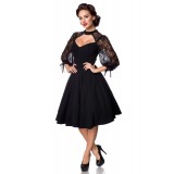 Longsleeve Spitzenkleid schwarz - AT50197 - Bild 2